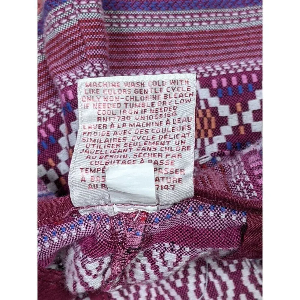 (3/$35) Merona Womens Size 14 Tribal Multicolored Shorts‎